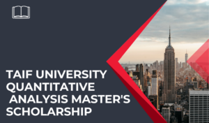 Taif University: Quantitative Analysis Master's Scholarship